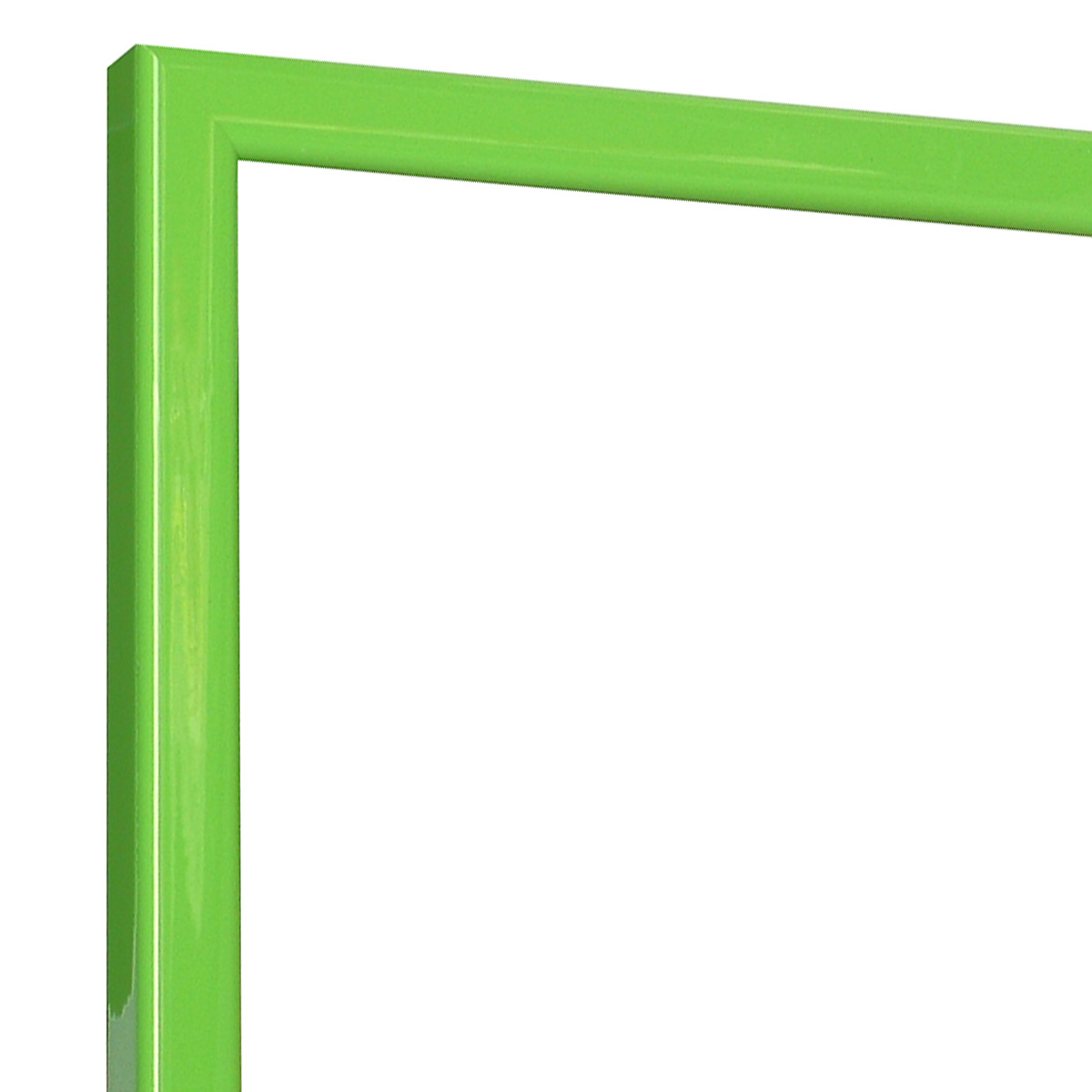 Profil pin îmbinat - Lățime 14mm Înălțime 14 - Verde deschis lucios - De colț