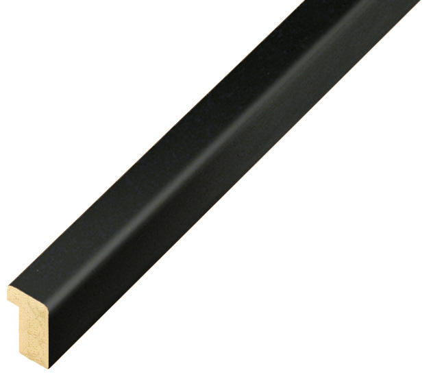 Profil tei plat 10 mm - finisaj mat - culoare neagră - 10NERO