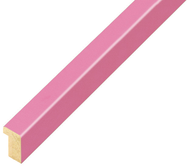 Profil ramin plat 10 mm - finisaj mat - culoare roz - 10ROSA