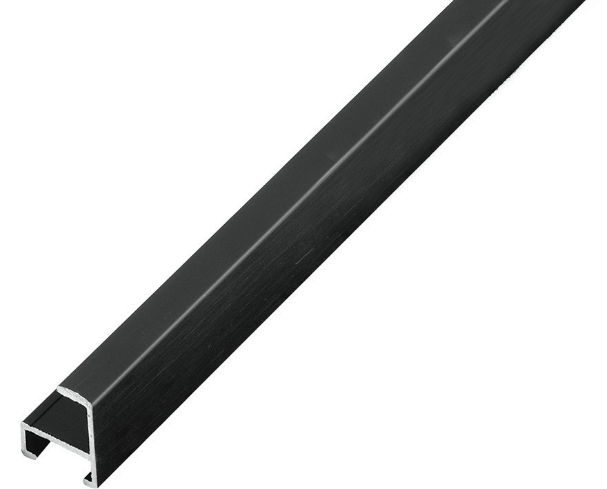 Profil din aluminiu plat serie 11 negru satinat - 1135