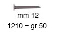 Cuie arse 10 mm - Pachet de 50 g ( 200 buc.)