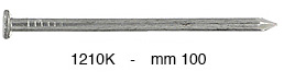 Cuie din fier cu cap plat  100 mm gros.4,5 mm - 1 kg