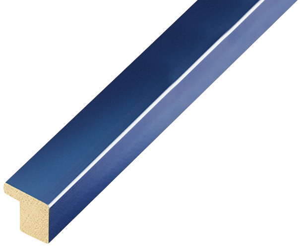Profil ayous plat Lățime 15 mm Înălțime 14 - albastru lucios - 12BLU