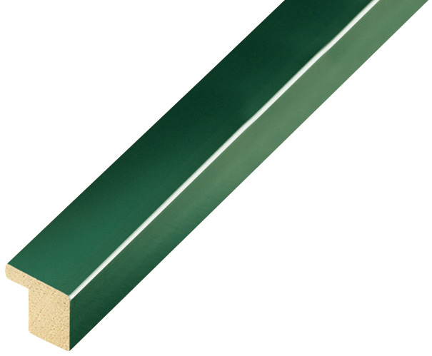 Profil ayous plat Lățime 15 mm Înălțime 14 - verde lucios - 12VERDE