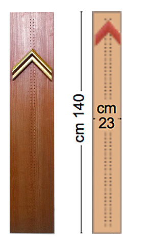 Panou pt. mostre de profile - 140 cm - 1 rând