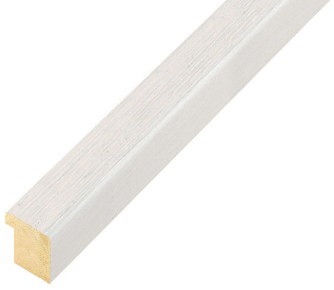 Profil ayous plat Lățime 15 mm Înălțime 14 - Por deschis - Alb - 14BIANCO