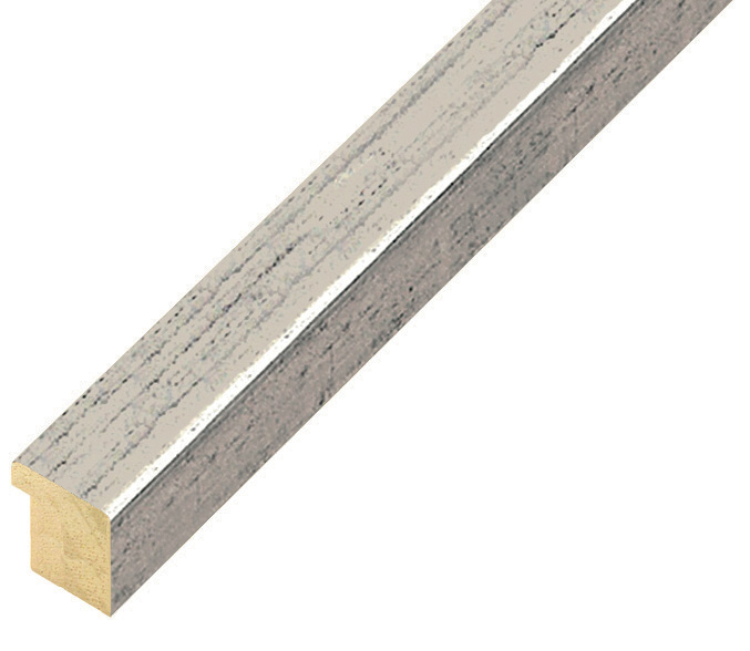 Profil ayous plat Latime 15 mm Inaltime 14 - Argintiu vechi - 15ARGVEC