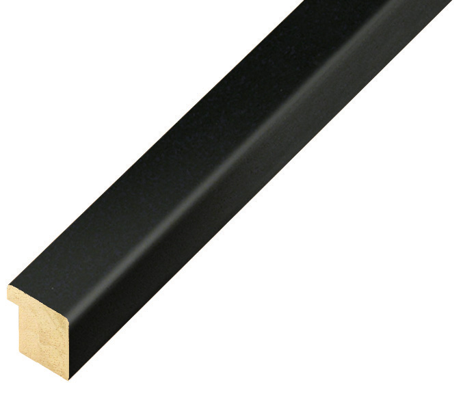 Profil ayous plat Lățime 15 mm Înălțime 14 - Negru mat