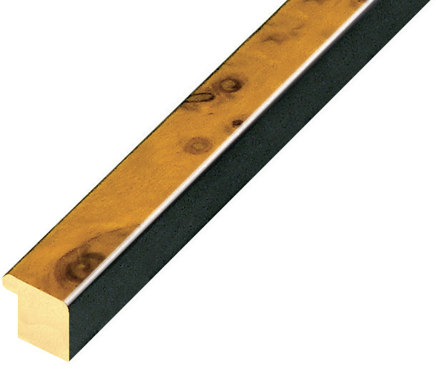 Profil radica plat 15 mm - finisaj lucios culoarea mierii