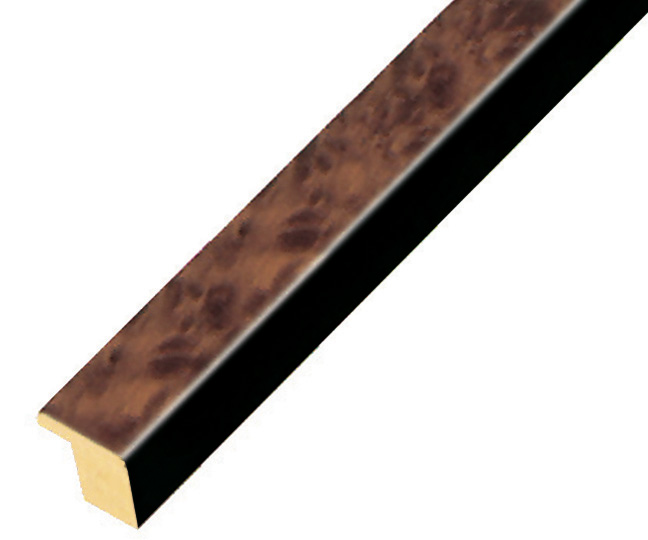 Profil radica plat 15 mm - finisaj mat culoare maro