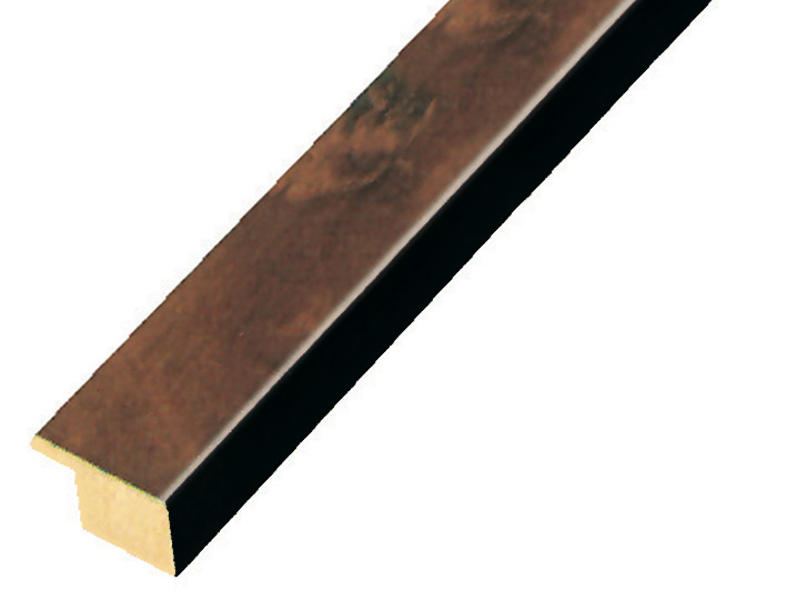Profil radica plat 20 mm - finisaj mat culoare maro - 20RNOCE