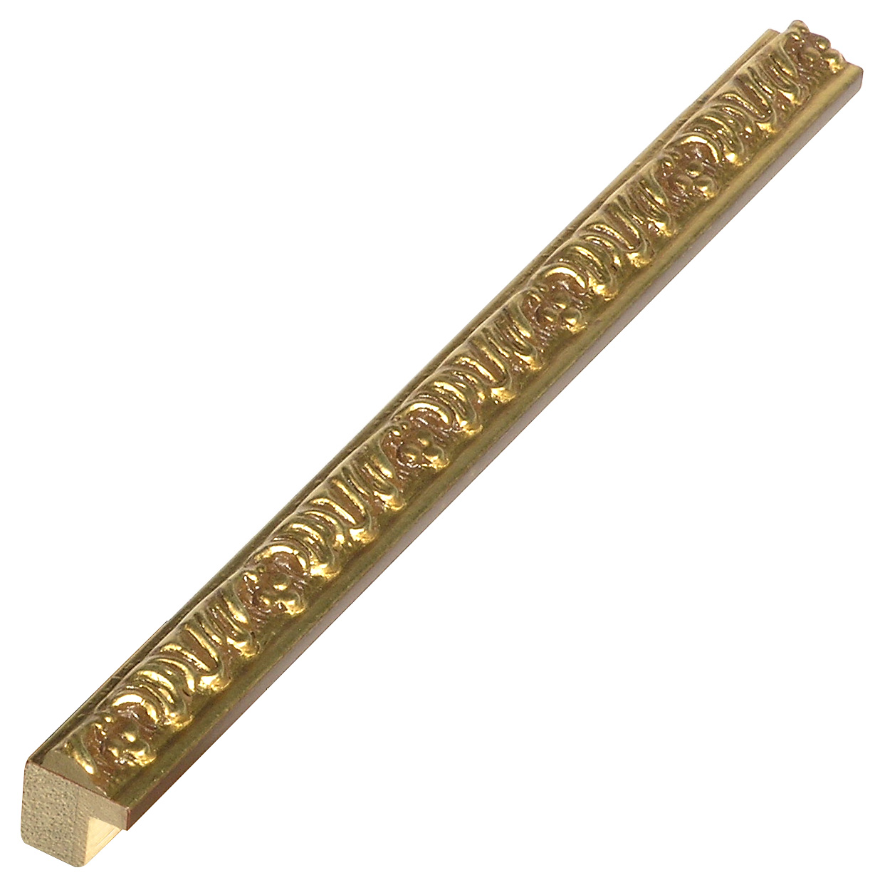 Profil pin îmbinat Lățime 16 mm Înălțime 17 - auriu cu decorațiuni - 214ORO
