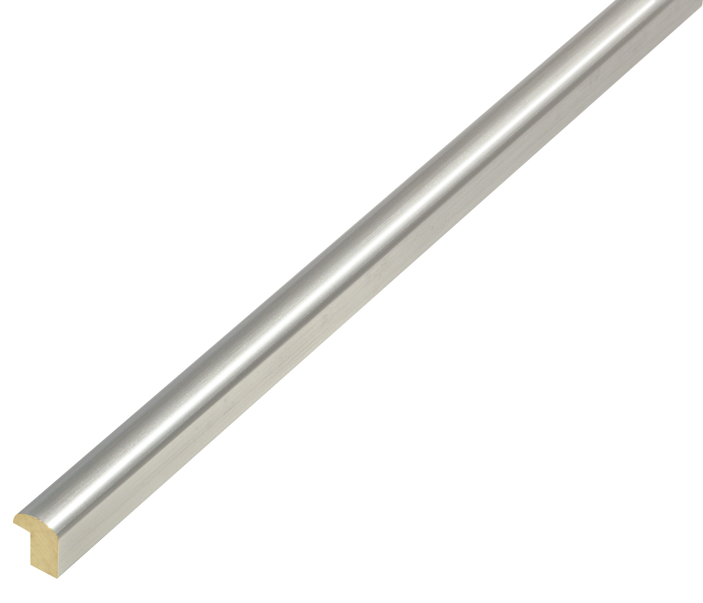 Profil ramin rotunjit Lățime 11 mm Înălțime 13 - argintiu mat