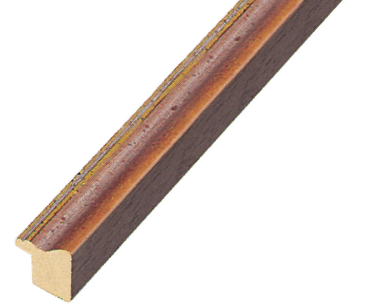 Profil ayous Lățime 15 mm - finisaj maro mat cu fir auriu - 245NOCE