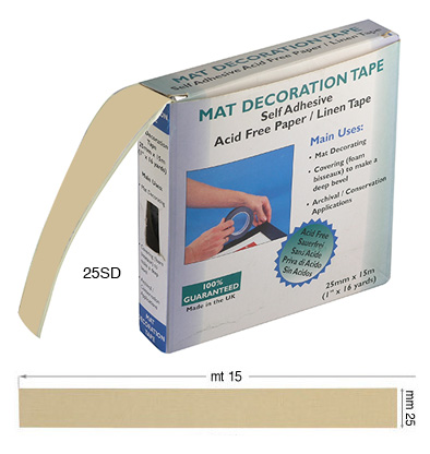 Benzi decorative mm 25x15 m - Nisip