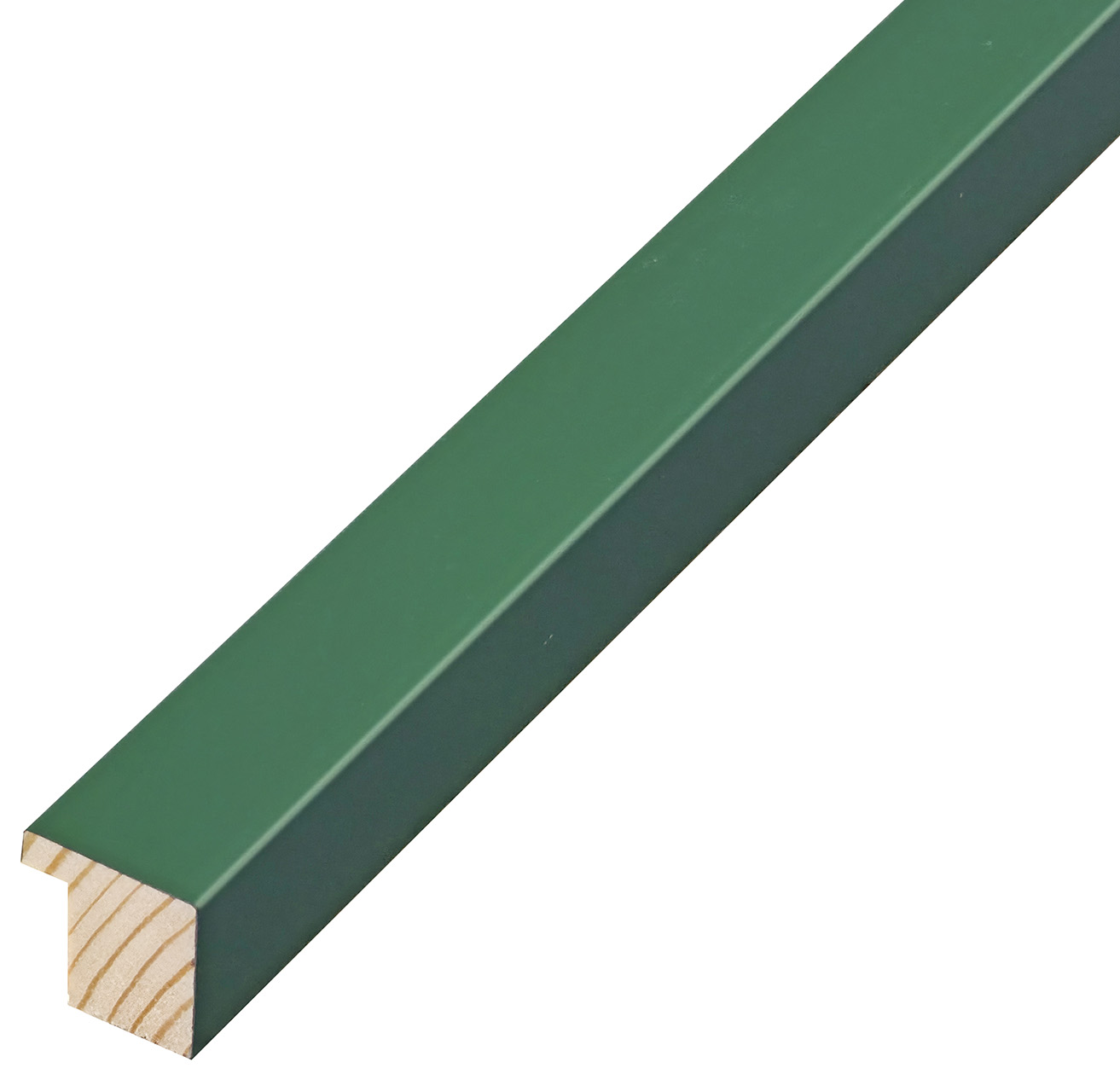 Moulding finger-jointed pine, width 20mm, height 20 - Green - 26VERDE