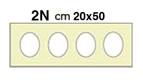 Pass. carton gata de utilizare 20x50 cm culoare - crem