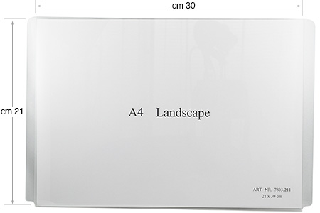 Afișaj din plexiglas 30x21 cm orizontal pt. sistemul Display-it