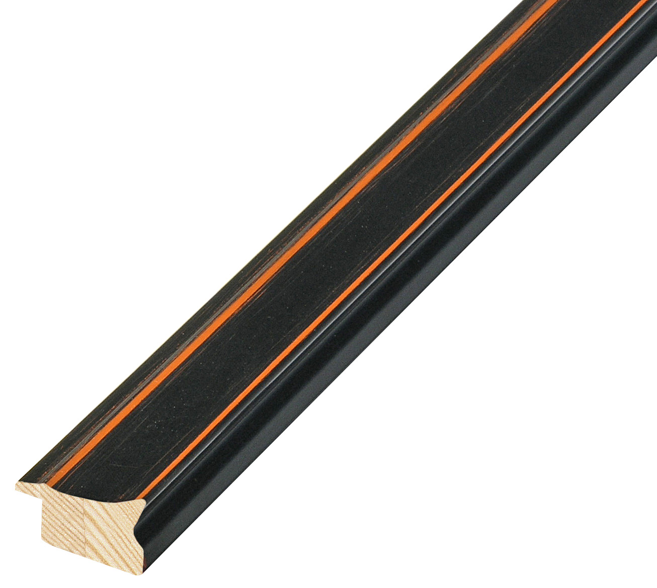 Profil pin îmbinat - Lățime 26mm Înălțime 14 - Mahon - 324NERO