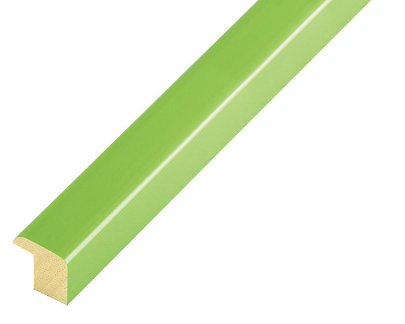 Profil pin îmbinat Lățime 14 mm - Verde deschis lucios