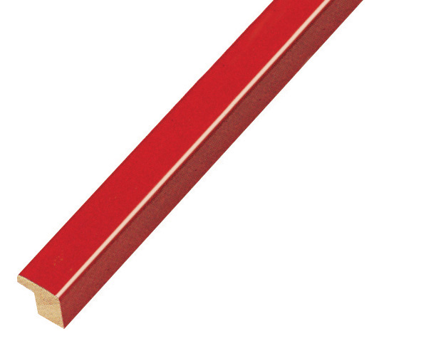 Profil pin îmbinat Lățime 14 mm - Roșu lucios