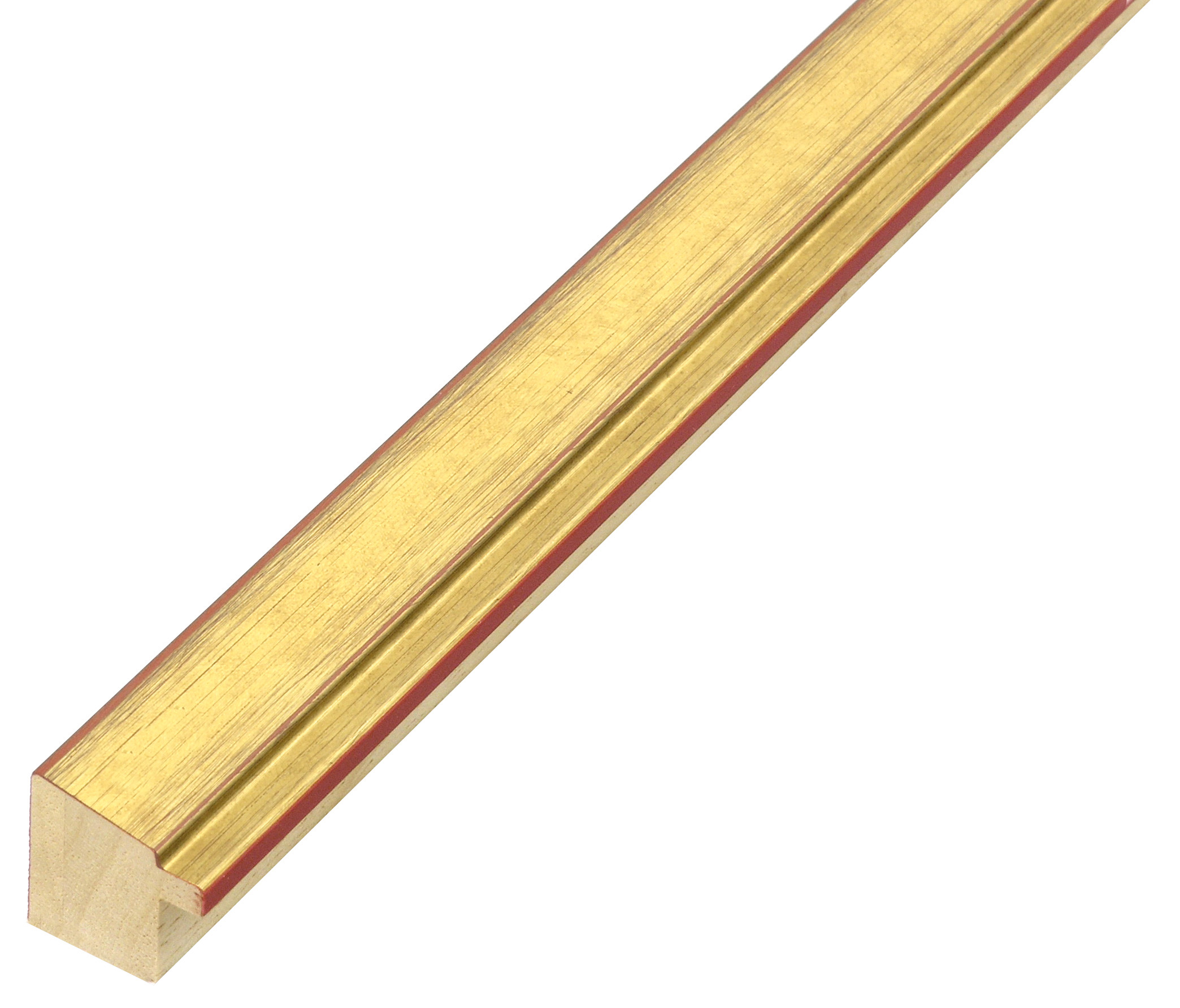 Profil pin îmbinat Lățime 22 mm Înălțime 22 - finisaj auriu