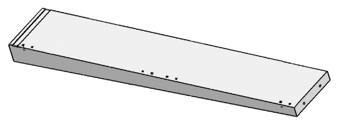 Extensie dreapta 50 cm pt. ghilotina Morso