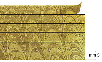 Benzi decorative - Aur în valuri - 12 m - 6 benzi de 3 mm