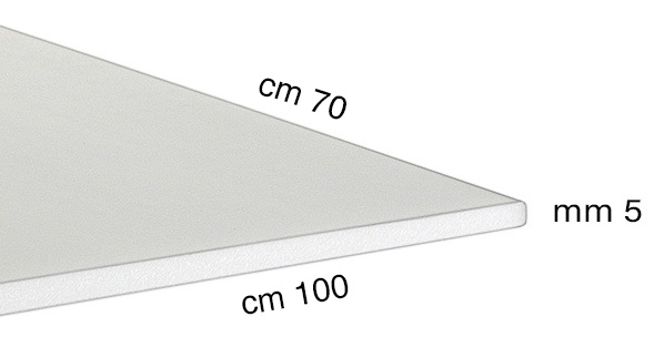 Panouri din polistiren grosime 5 mm - 70x100 cm