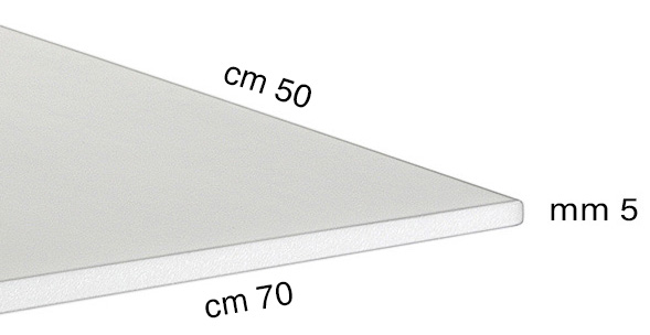 Panouri din polistiren grosime 5 mm - 50x70 cm