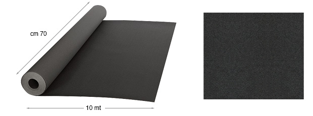 Hârtie catifelată - role m10x70 cm - 19 Negru