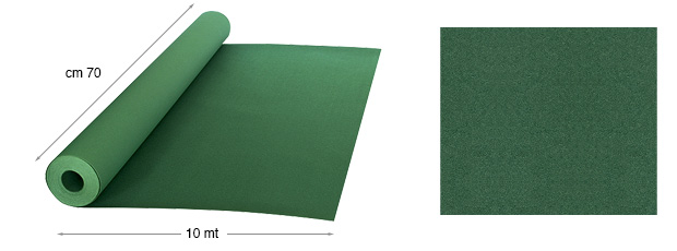 Hârtie catifelată - role m10x70 cm - 27 Verde