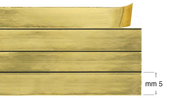 Benzi decorative - Aur lucios - 12 m - 4 benzi de 5 mm