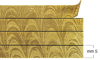 Benzi decorative - Aur în valuri - 12 m - 4 benzi de 5 mm