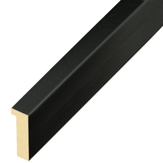 Profil pin îmbinat plat Lățime 10 Înălțime 25 - negru mat