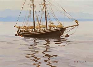 Pictura: Barcă - cm 50x70
