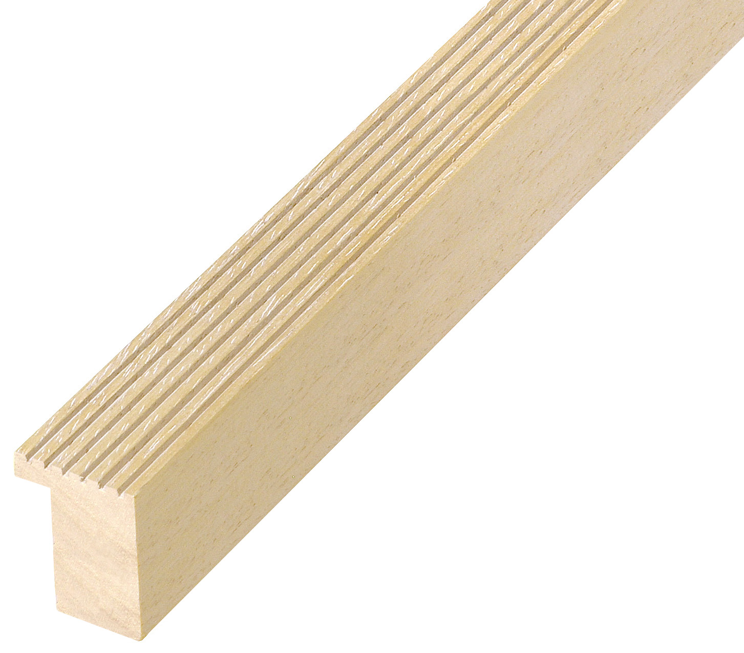 Profil în ayous tratat - Lățime 24 mm - Înălțime 33 - Lemn natur - 643NAT