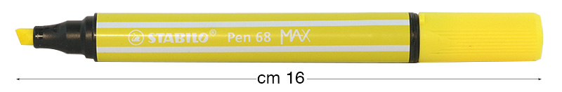 Markere Stabilo Pen 68 MAX - Galben lămâie