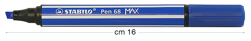 Markere Stabilo Pen 68 MAX - Albastru ultramarin