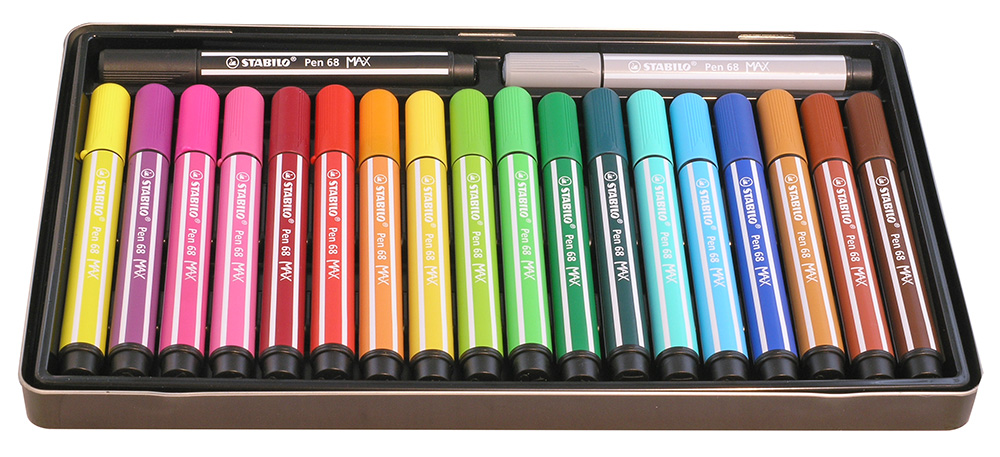 Serie completă de 20 markere Stabilo Pen 68 MAX