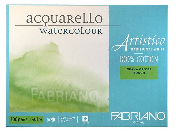 Fabriano Artistico 300g grosier - 23x31 cm - Bloc 20 foi