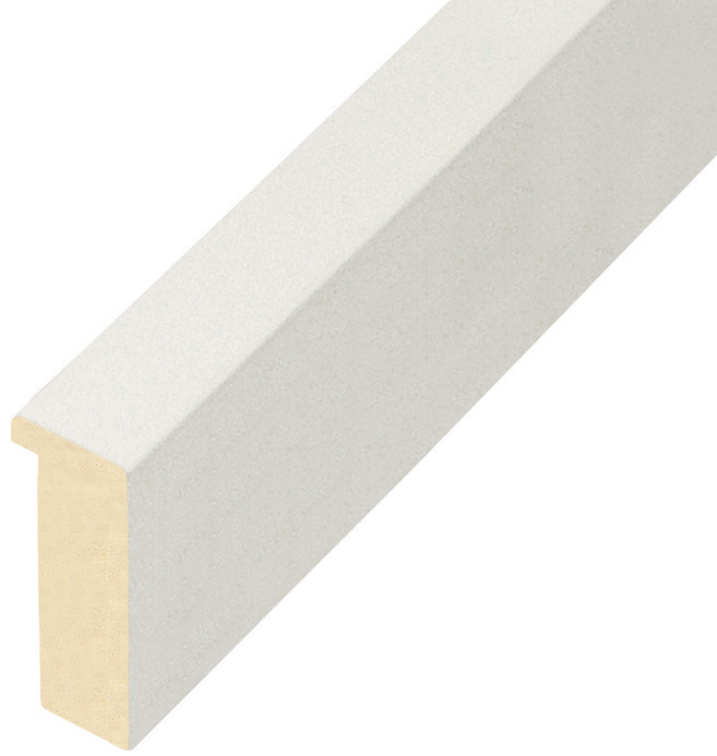 Profil ayous Lățime 20 mm Înălțime 45 - alb mat - 823BIANCO
