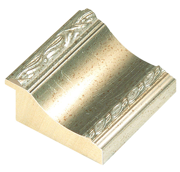 Profil pin lamelar Lăț.68 mm Înălț.35 - argintiu cu frize în relief