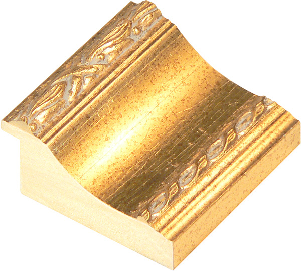 Profil pin lamelar Lăț.68 mm Înălț.35 - auriu cu frize în relief - 867ORO