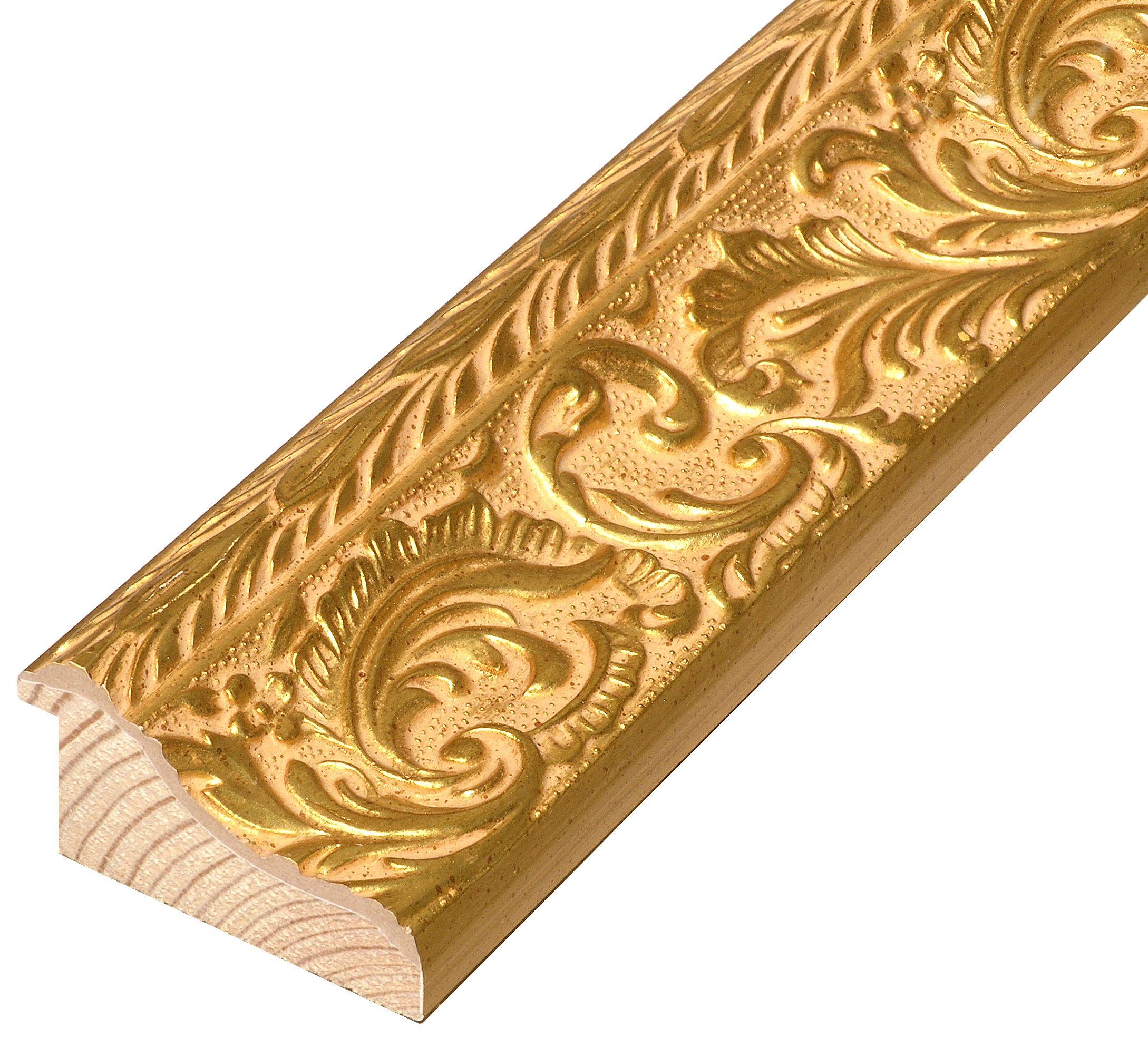 Profil pin îmbinat Lăț.69 Înălț.35 - Auriu, decorațiuni în relief