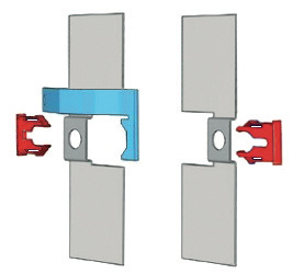 Pereche de plăci adezive + 2 arcuri Spring Lock