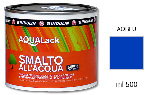 Culori pe bază de apă pentru lemn - Albastru - Borcan 500ml