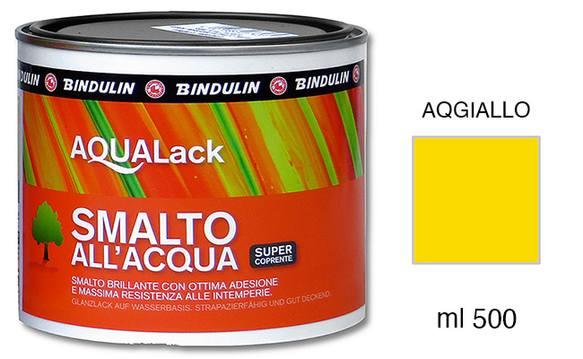 Culori pe bază de apă pentru lemn - Galben - Borcan 500ml
