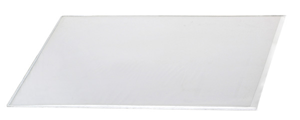 Plicuri PVC transparente cusute, cu placă albă - 71x101 cm