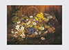 Print: Coș cu flori - cm 70x50